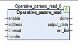 Функциональный блок Operative_params_read