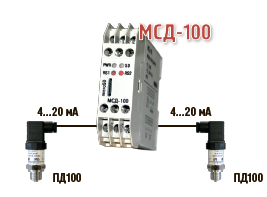 Схема двухканального регистратора МСД-100